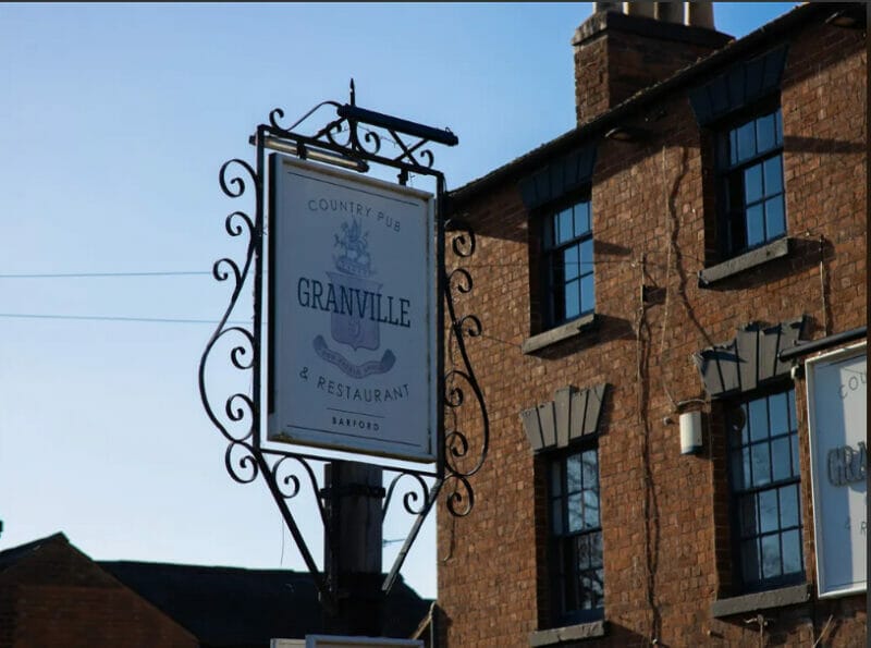 The GRANVILLE ARMS (BARFORD)
