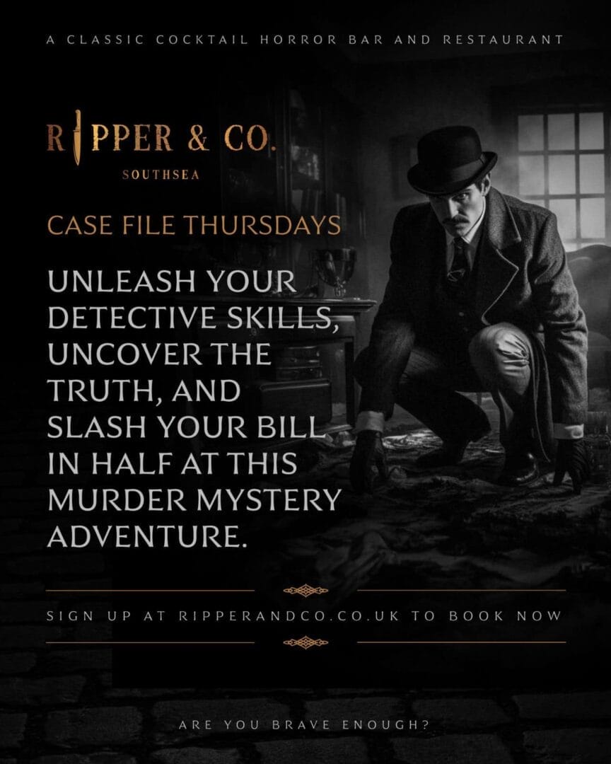 Best Bars In Southsea - Case File Thursdays At Ripper & Co. !