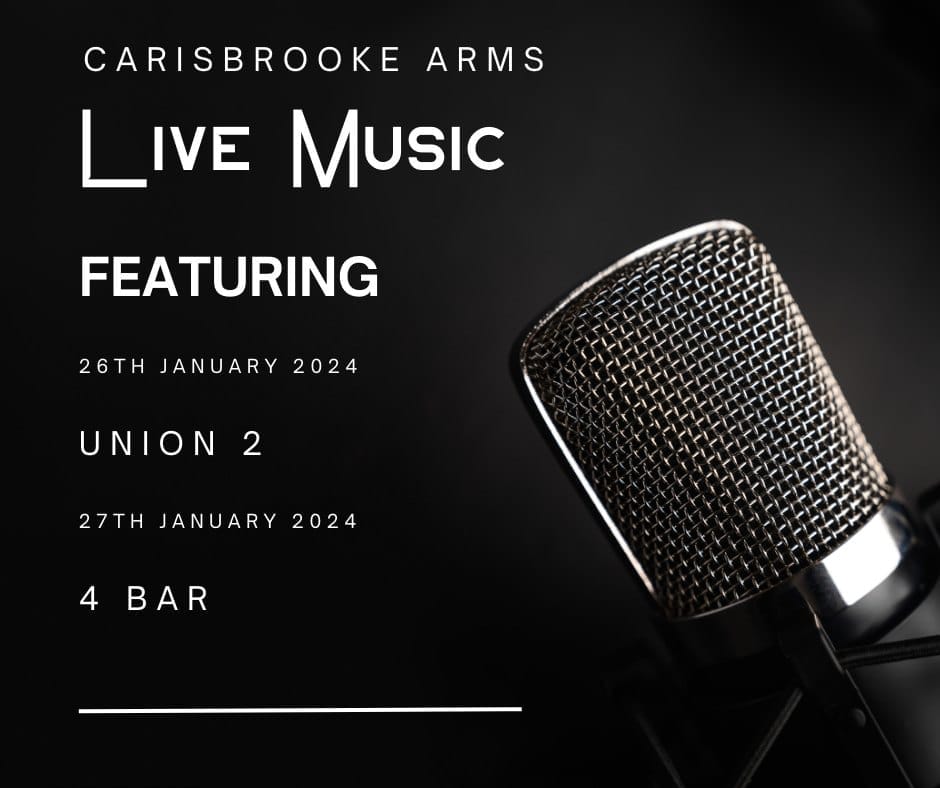 Pubs With Live Music In Gosport - Head To The Carisbrooke Arms This Weekend !