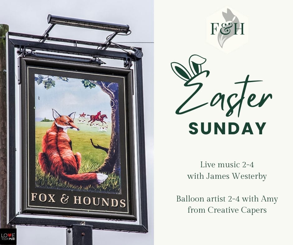 Pubs For Easter Weekend In Waterlooville - Hop Over To The Fox & Hounds !