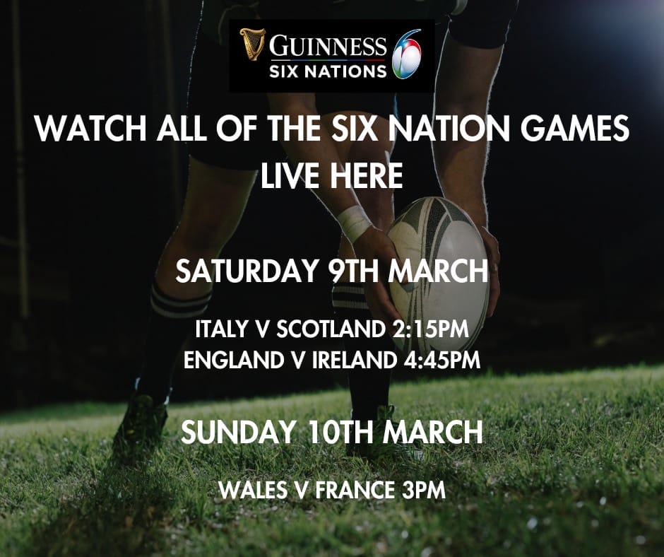 Pubs In Chichester Showing The Rugby - Watch All the Action At The Vestry !