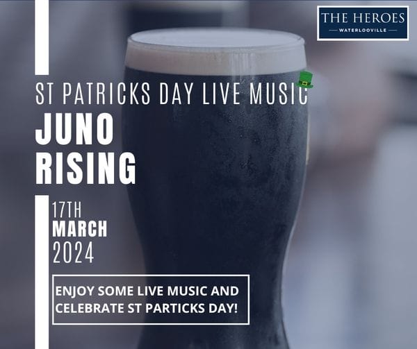 Pubs Celebrating St. Patricks Day In Waterlooville - Enjoy At The Heroes ! 