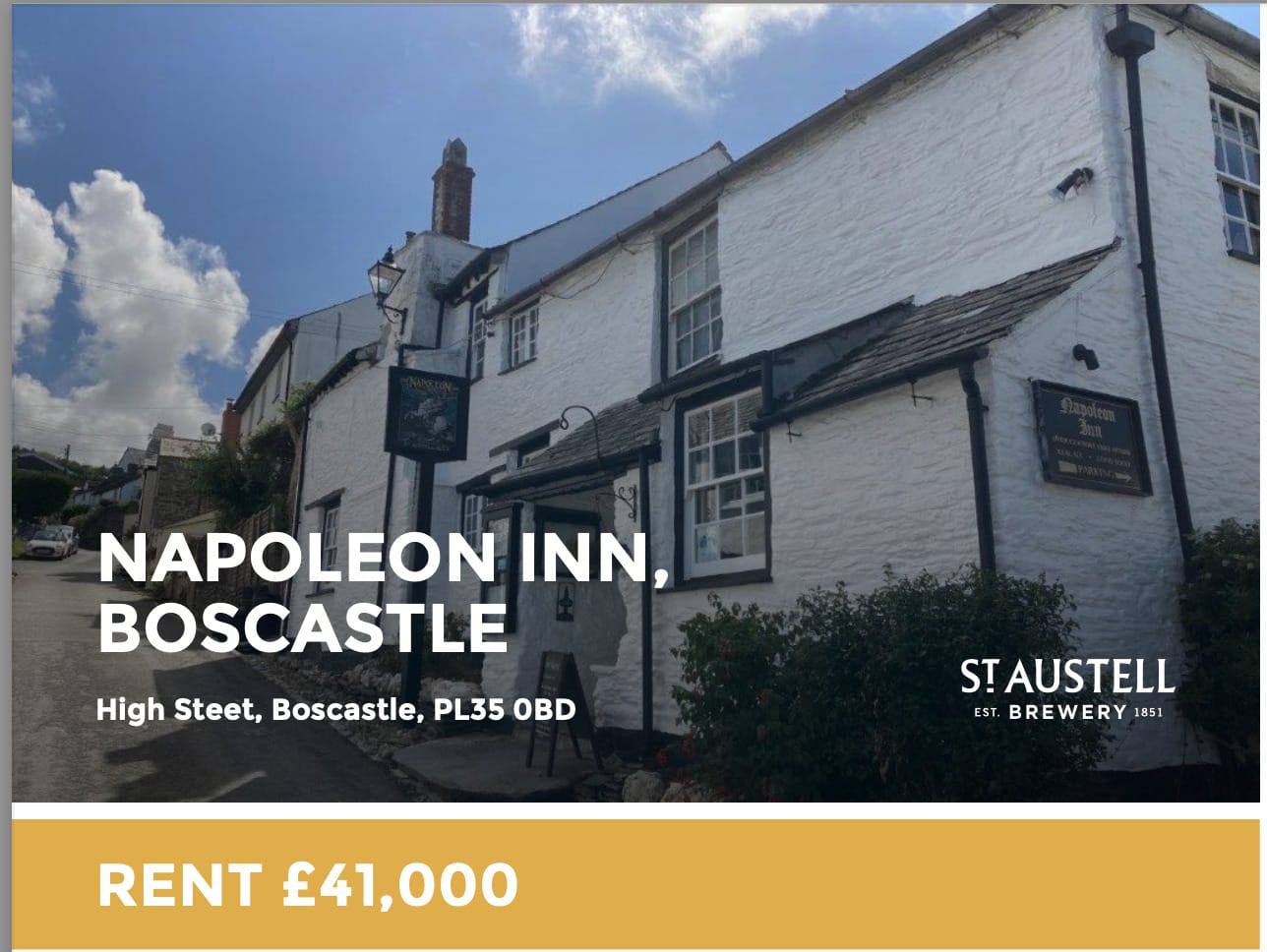 Lease A Pub In Boscastle - Run The Napoleon Inn !