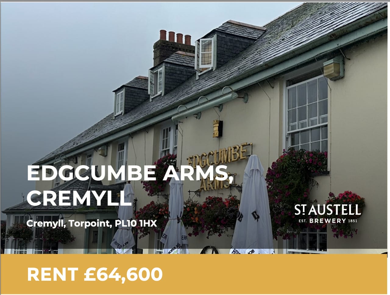 Lease A Pub In Cremyll - The Edgcumbe Arms Is Available !
