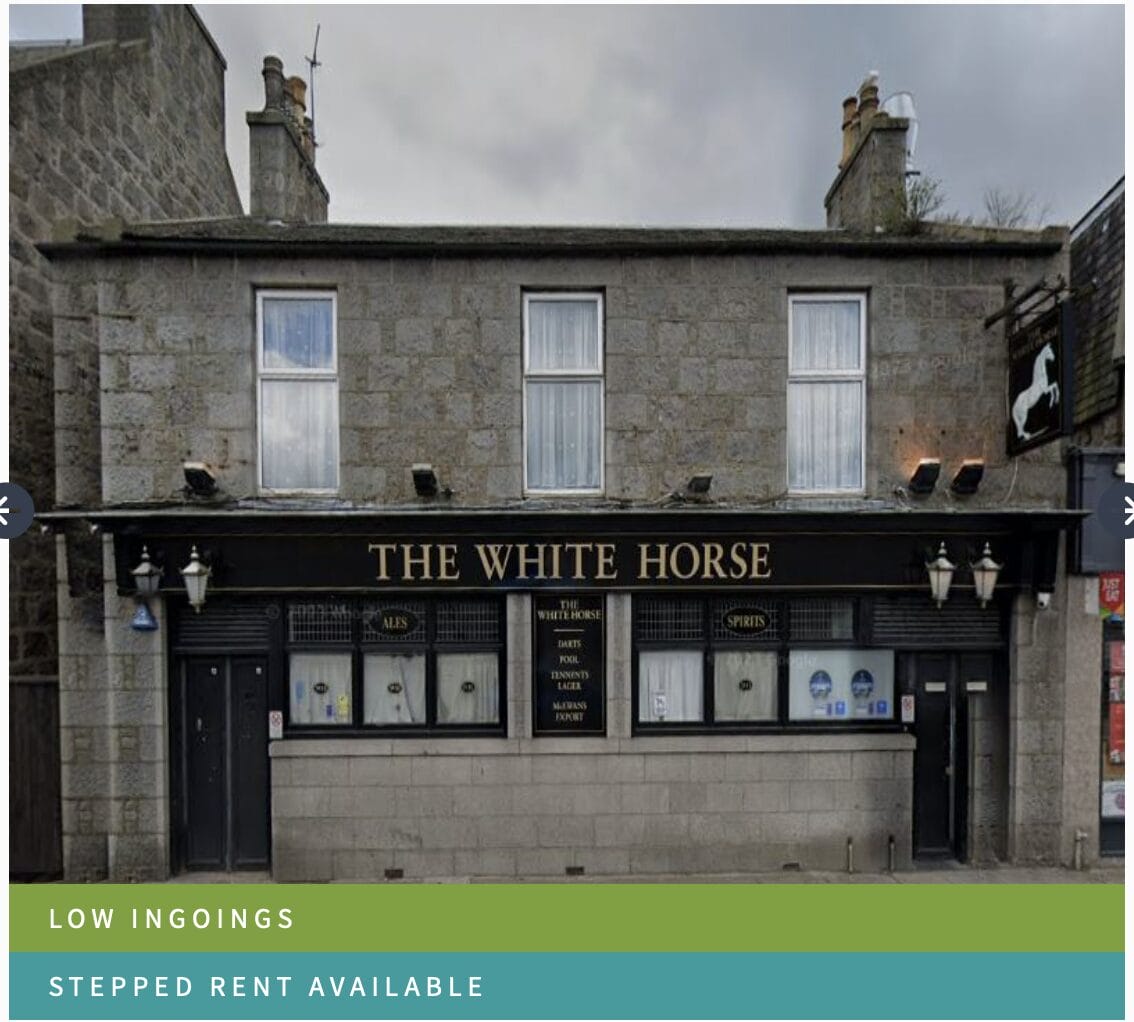 Lease A Pub In Aberdeen - The White Horse Bar Is Available !