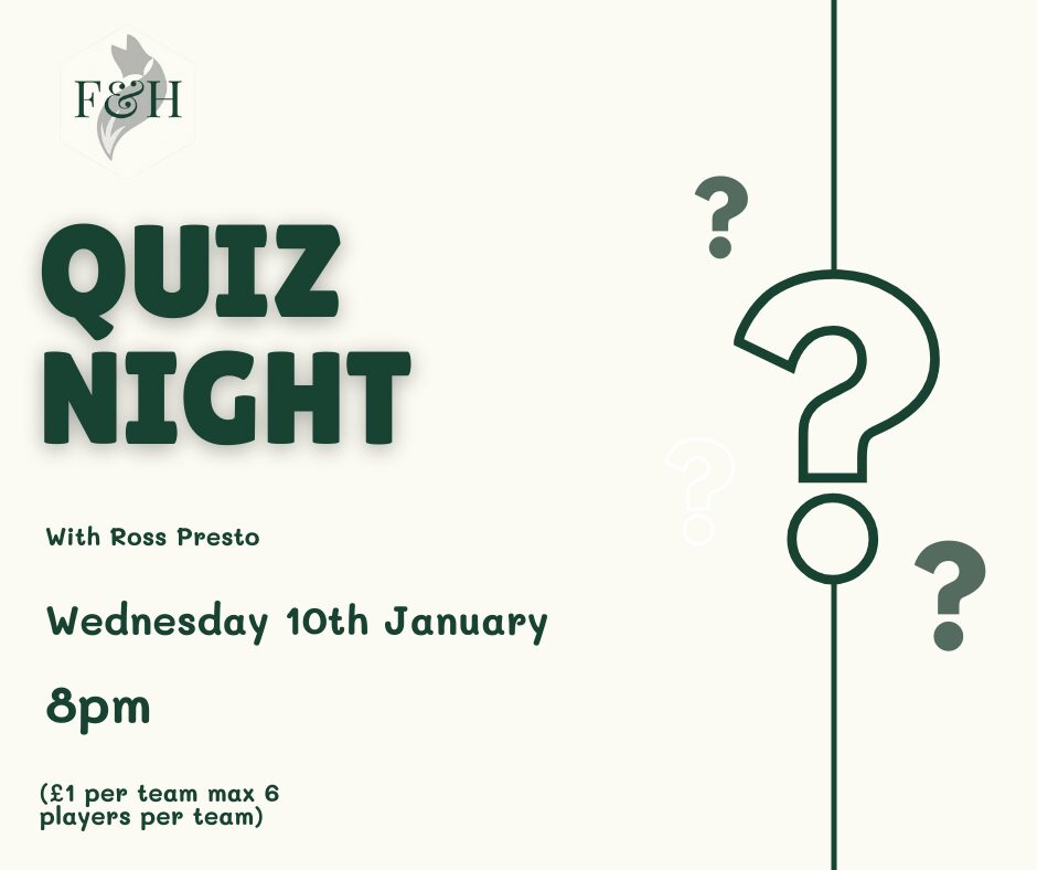 Pubs With Quiz Nights In Waterlooville - Test Your Knowledge At The Fox & Hounds !