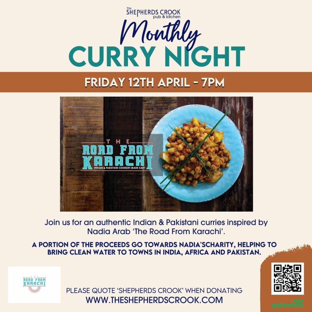Curry Night At Pubs In Portsmouth - Head To The Shepherds Crook !