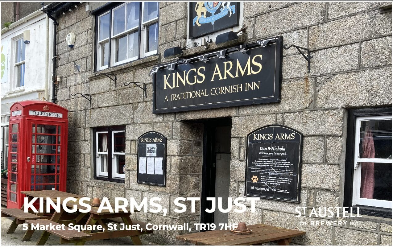 Lease A Pub In Cornwall - The Kings Arms St Just Is Available !