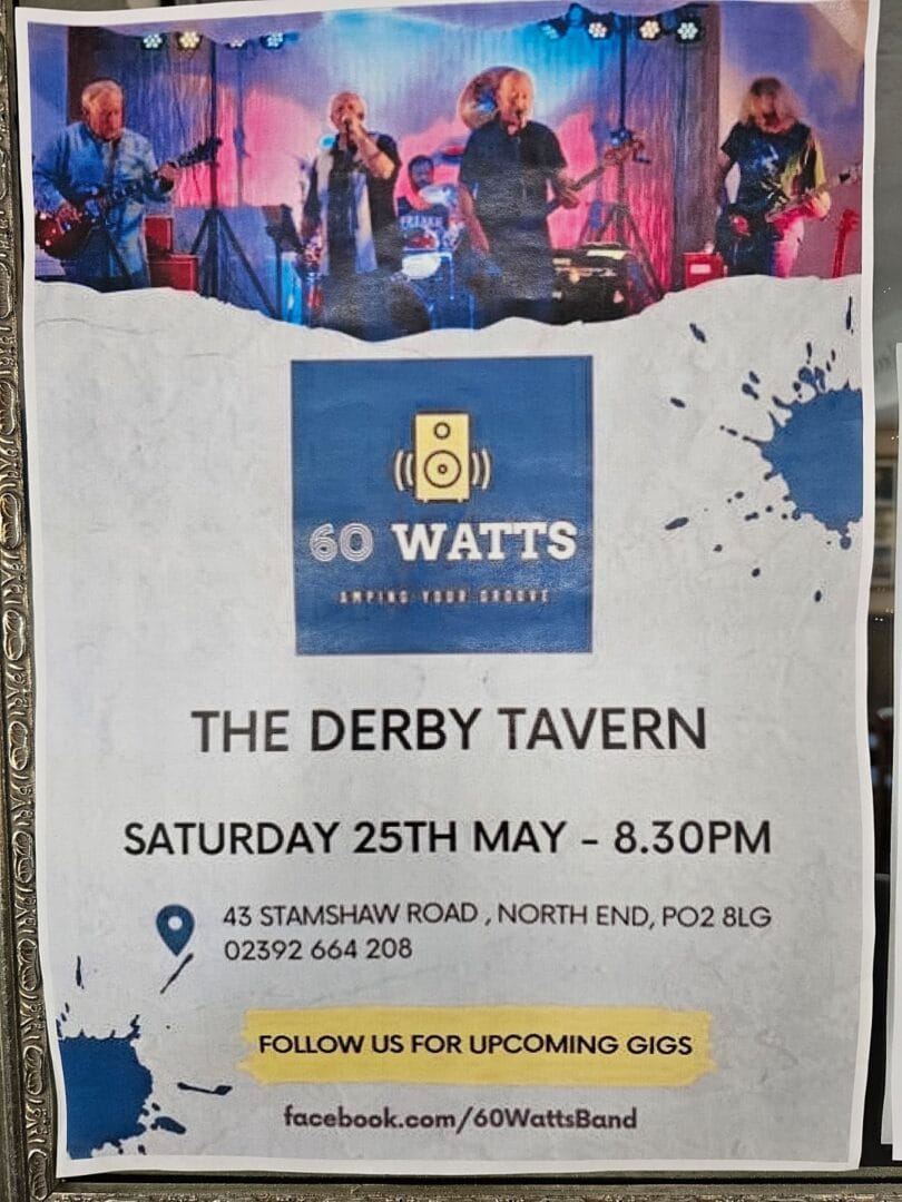 Pubs With Live Music In Portsmouth - Enjoy At The Derby Tavern !