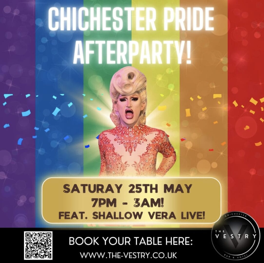 Bars With Events In Chichester - Celebrate Pride At The Vestry !