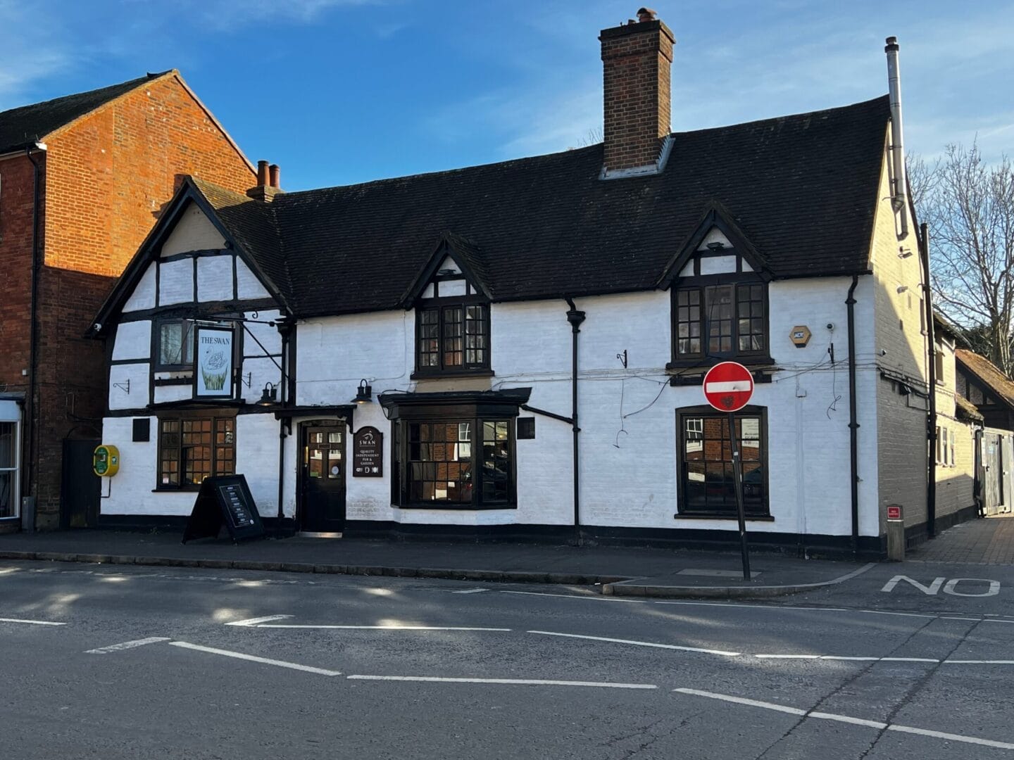 the old white swan